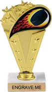 Hockey Flame Sport Theme Trophy