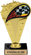 Racing Flame Sport Theme Trophy
