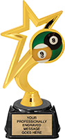 Billiards Gold Star Trophy