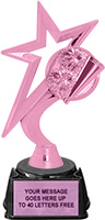 Cheer Pink Star Trophy