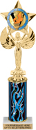 Winged Star Victory Color Insert Trophy w/ Column