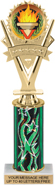 Five-Star Victory Color Insert Trophy w/ Column