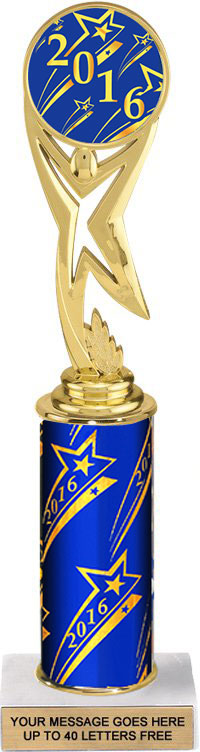 Star Victory Color Insert Trophy w/ Column