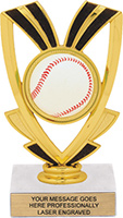 Baseball Victory Ribbon Trophy