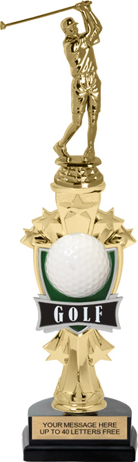 Golf Shooting Star Sport Riser Trophy