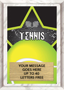 Tennis Full Color Star Plaque