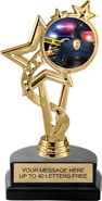 EXCLUSIVE Color Insert Trophy on Marble Tone Base