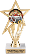 Shooting Star Power Color Insert Trophy