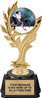 Golden Leaf Color Insert Trophy on Synthetic Regal Base