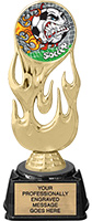 Flame Color Insert Trophy on Synthetic Regal Base