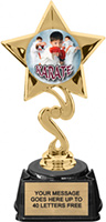 Star Color Insert Trophy on Synthetic Regal Base