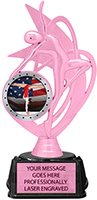 Pink Dance Color Insert Trophy on Synthetic Regal Base