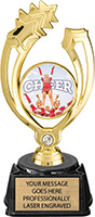Shooting Star Blinged Victory Trophy on Synthetic Regal Base