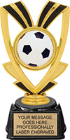 Soccer Victory Ribbon Trophy on Regal Base