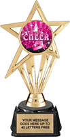 Shooting Star Power Color Insert Trophy on Synthetic Regal Base