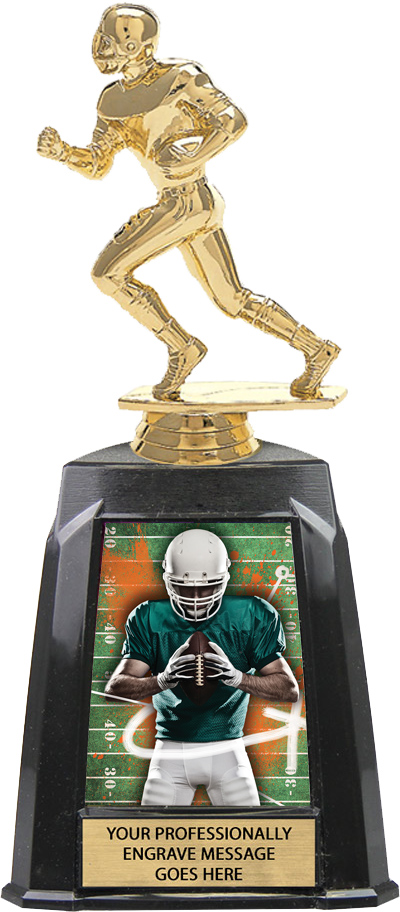 Football Exclusive Tri-Tower Trophy - 10 inch