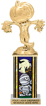 Halloween Mummy Rectangle Column Trophy