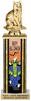 Halloween Frankenstien Rectangle Column Trophy- 12 inch