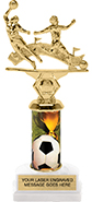 Soccer Stadium Sport Double Action Trophy - Male