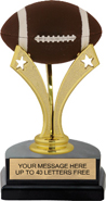 Football Triple Star Pedestal Trophy