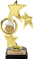 Cheer Triple Star Spinning Trophy 