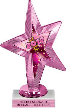 EXCLUSIVE Pink Star Insert Trophy