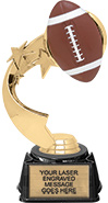 Football Twistar Trophy- Gold