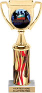 Winners Cup Custom Insert Trophy w/ Column - 10.5 inch