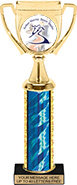 Winners Cup Custom Insert Trophy w/ Column - 12.5 inch