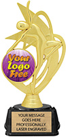 Custom Dance Color Insert Trophy on Synthetic Regal Base
