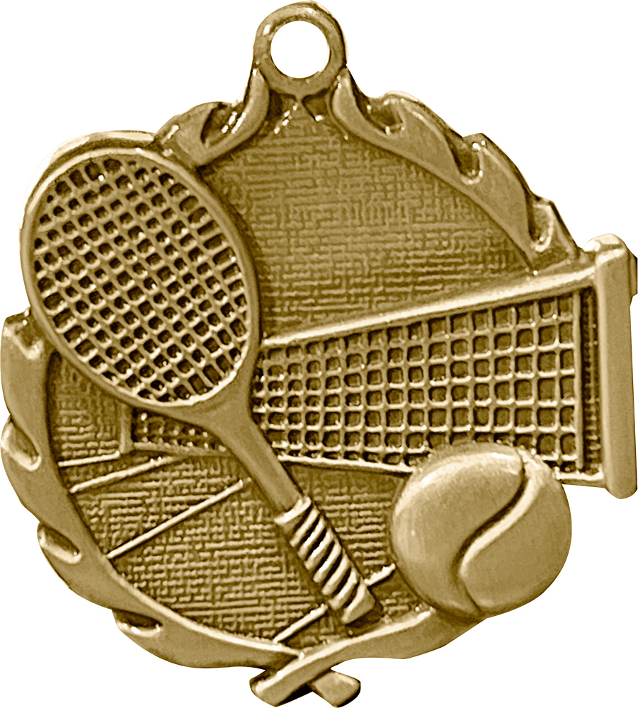 1.75 inch Tennis Wreath Medal