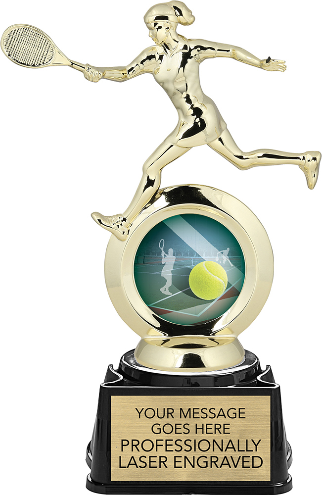 Tennis Female All-Star Insert Trophy - 8.375 inch