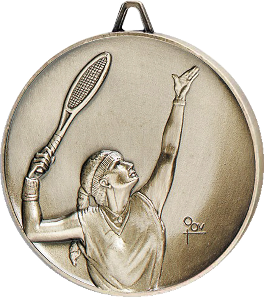 2.5 inch Premium Satin Finish Medal - Tennis Female