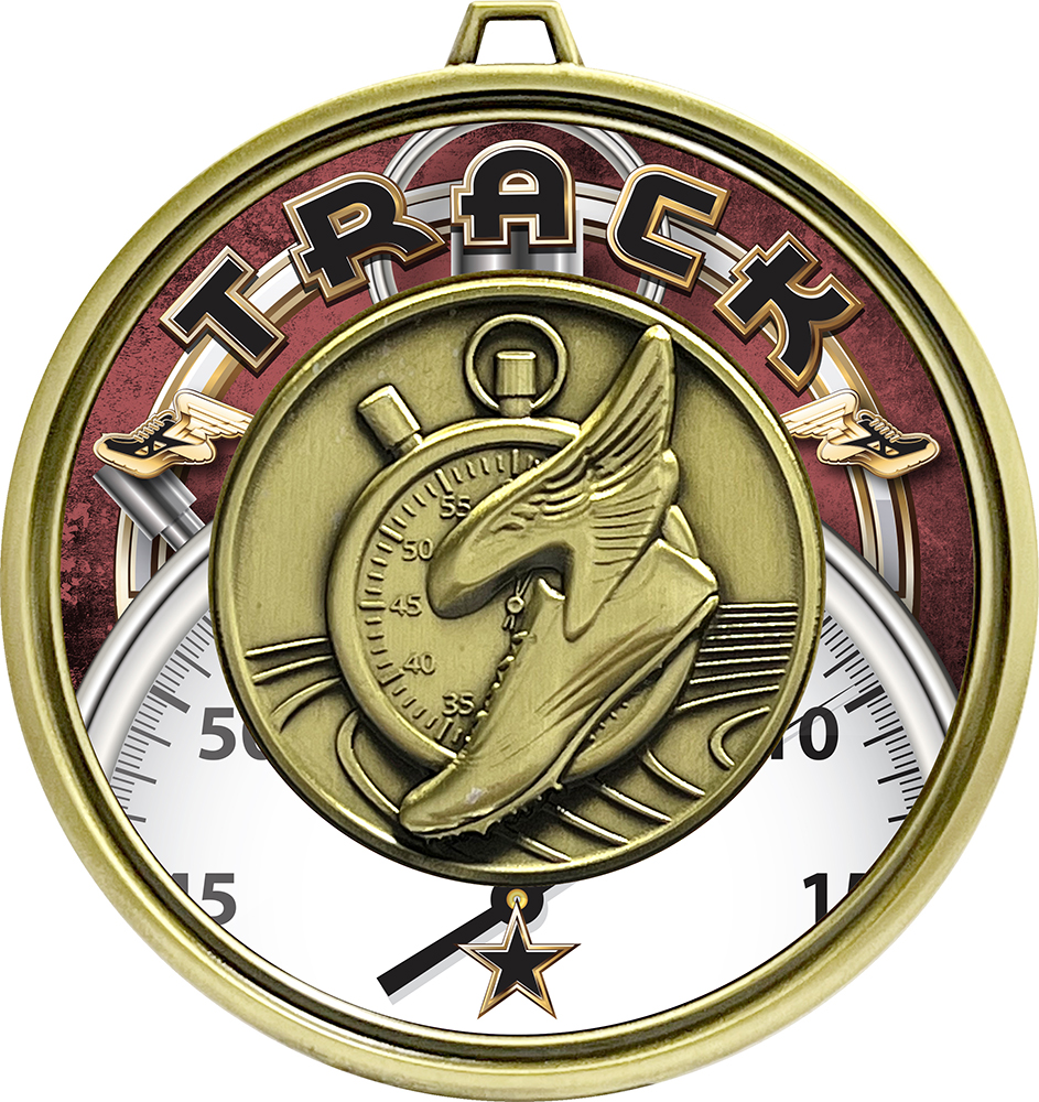 3 inch Eclipse Insert Medal - Track