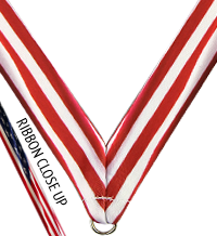 7/8 x 30 in. American Flag Sublimated Neck Ribbon