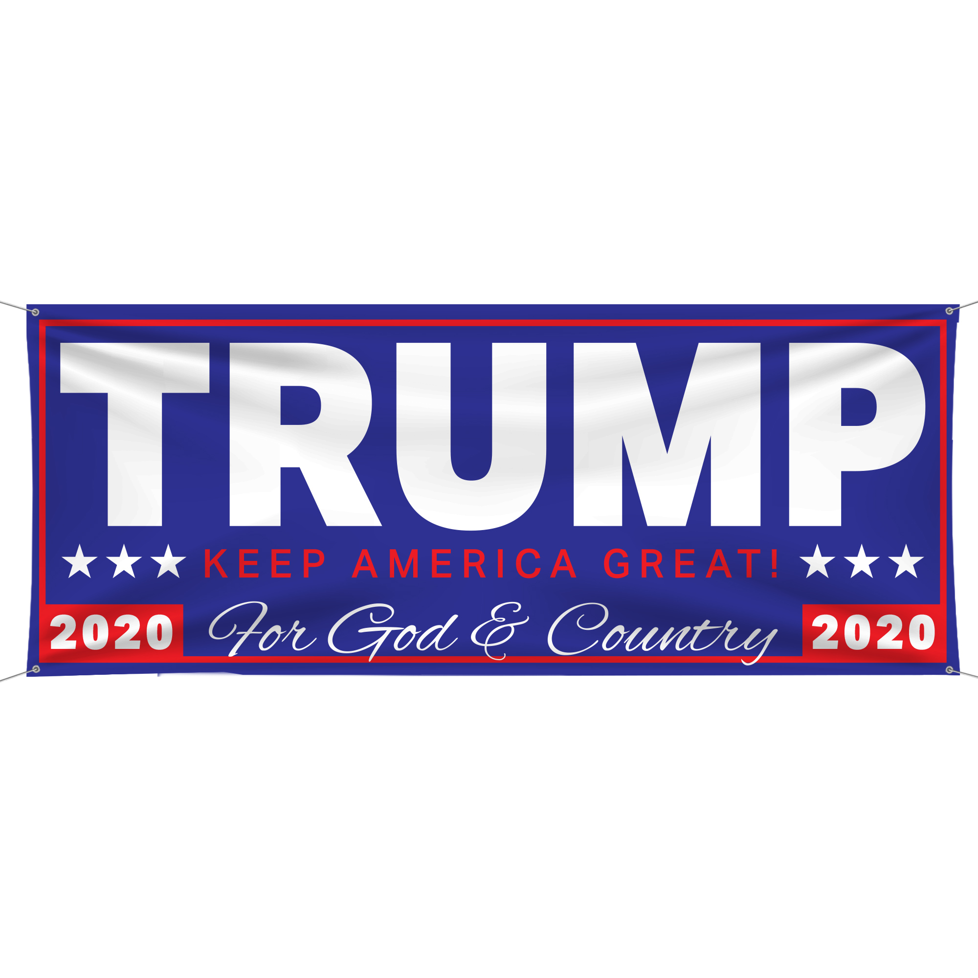 Trump God & Country Vinyl Banner