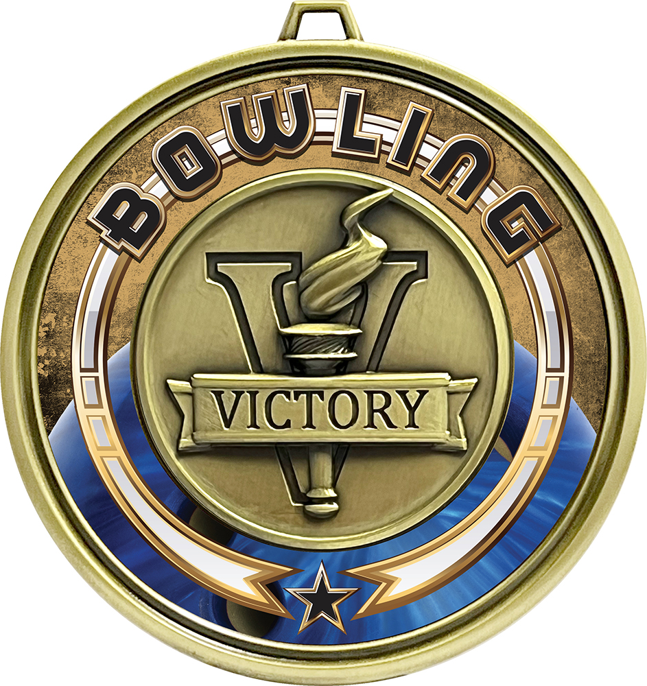 3 inch Eclipse Insert Medal - Victory Torch