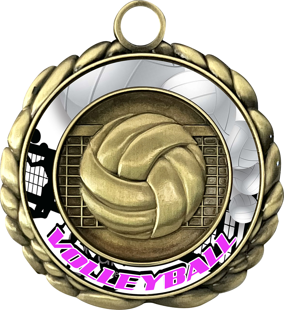Volleyball Wraparoundz Insert Medal