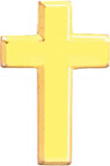 Gold Plated Pin- Cross