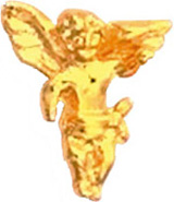 Gold Plated Pin- Cherub