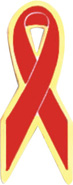 Red Ribbon Award Pin