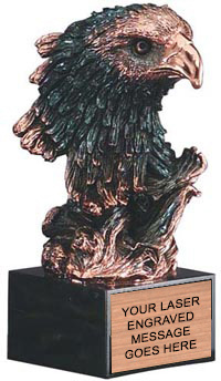 Bronze American Eagle Resin Bust