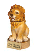 Lion Bobblehead Mascot Resin Trophy