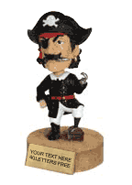 Pirate(buccaneer) Bobblehead Mascot Resin Trophy