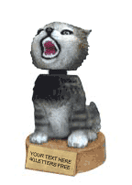 Wildcat Bobblehead Mascot Resin Trophy