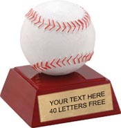 Baseball Color Theme Resin Trophy