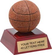 Basketball Color Theme Resin Trophy