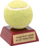 Tennis Color Theme Resin Trophy