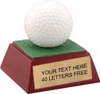 Golf Ball Theme Resin Trophy