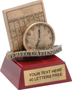 Perfect Attendance Mascot Resin Themes Trophy
